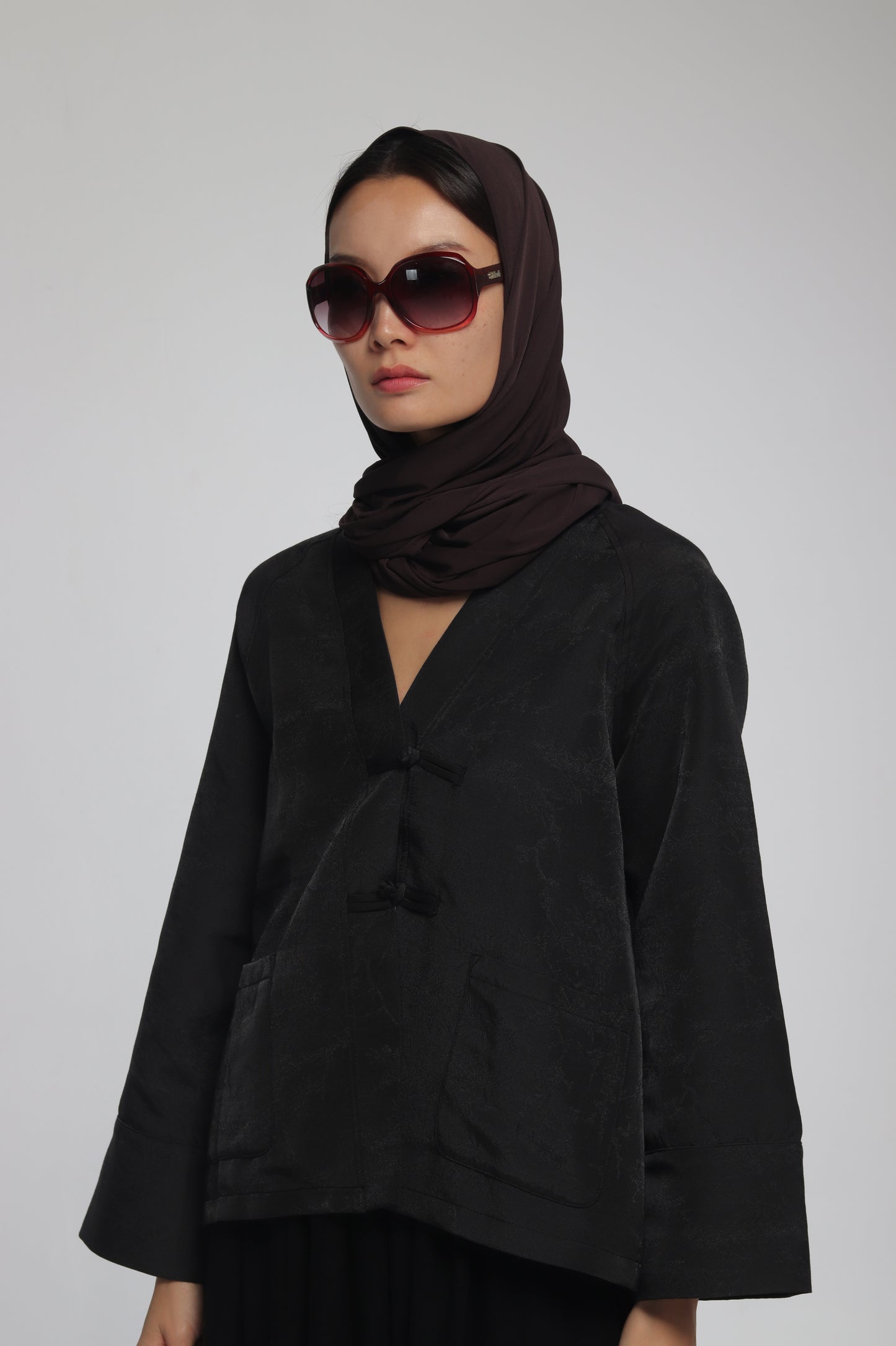 JAPANESE BLACK LINEN SET