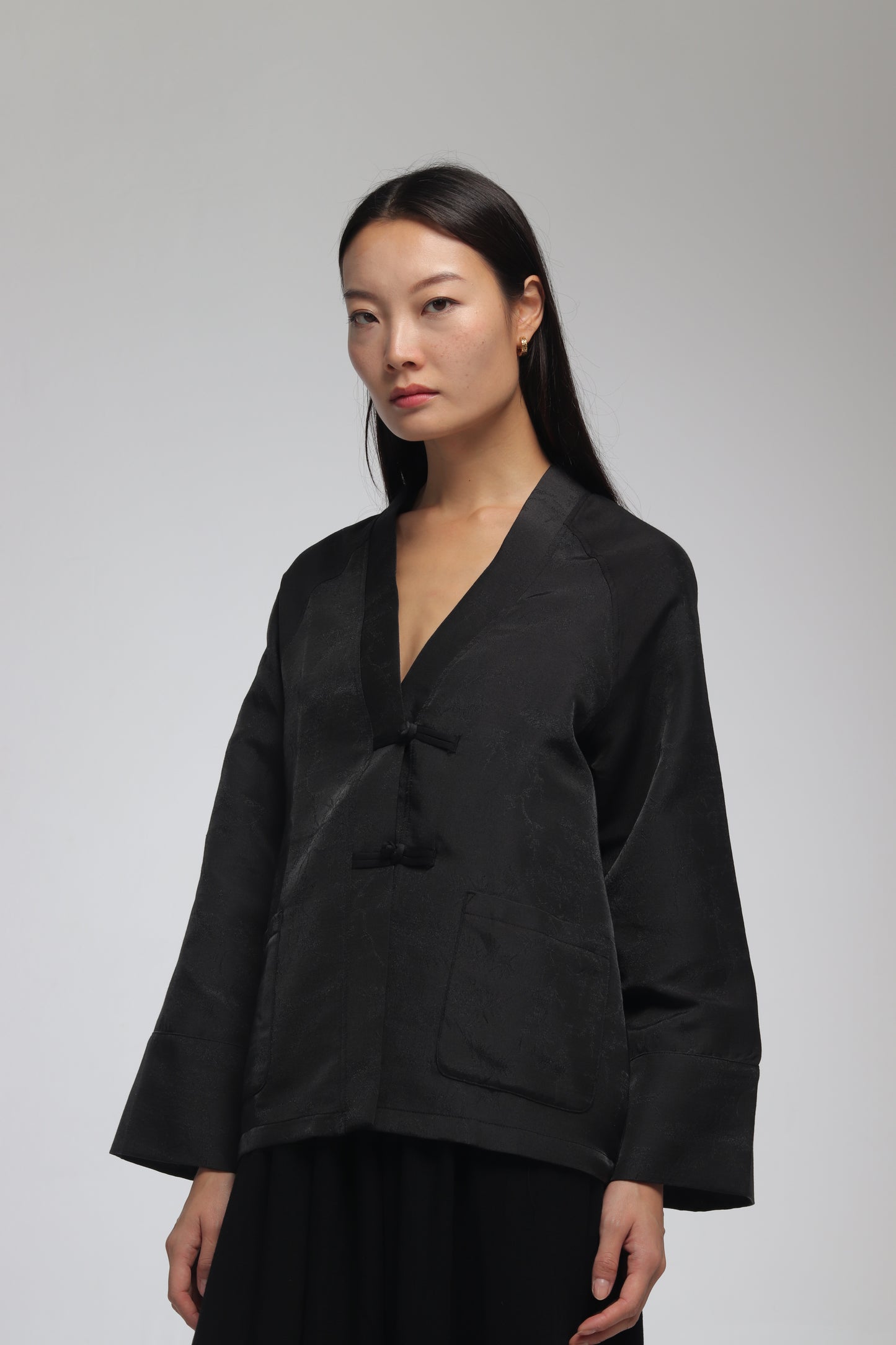 JAPANESE BLACK LINEN SET