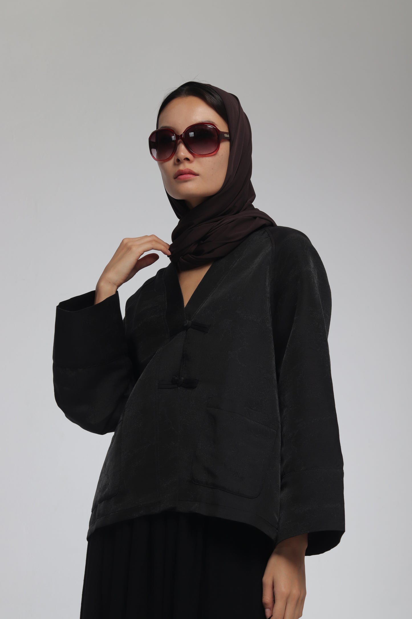 JAPANESE BLACK LINEN SET