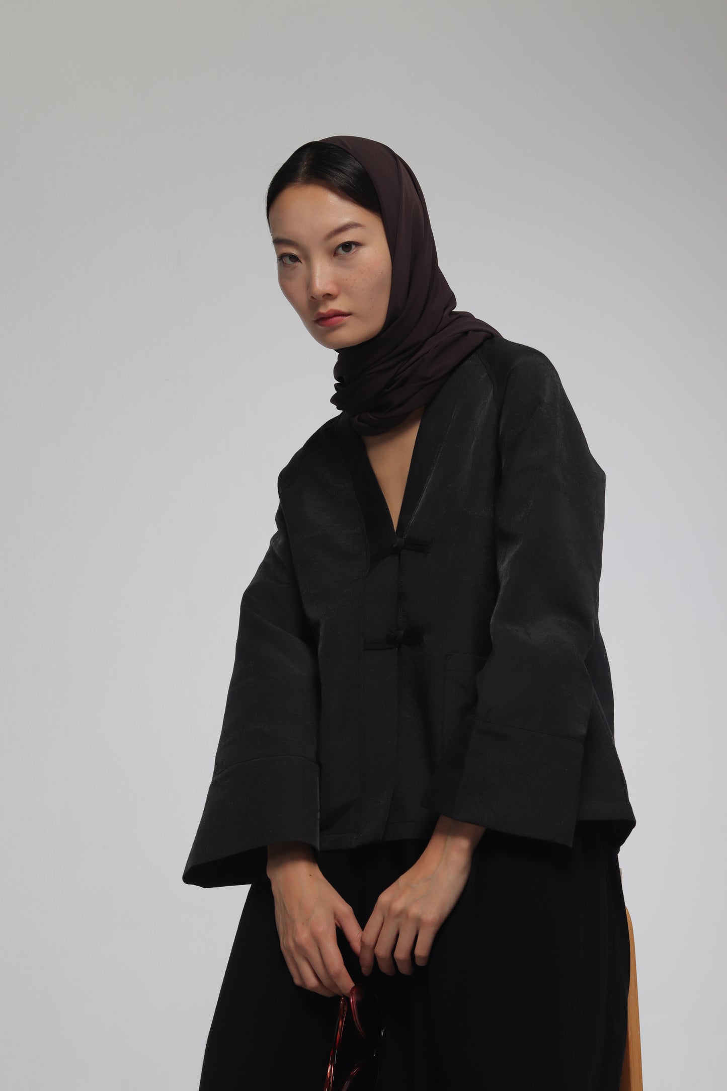 JAPANESE BLACK LINEN SET