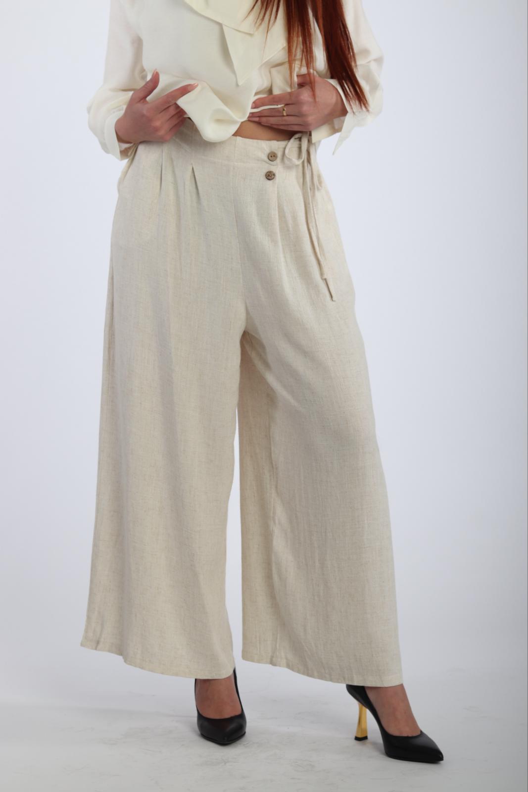 Pantalon Lin Naturel