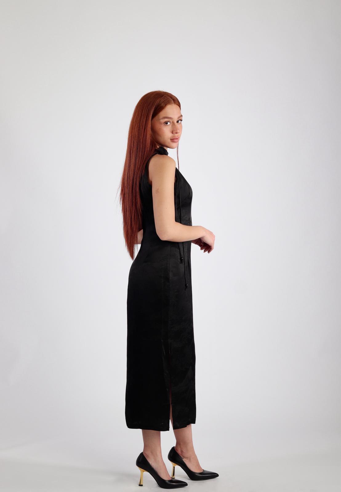 Robe japonaise noir designer