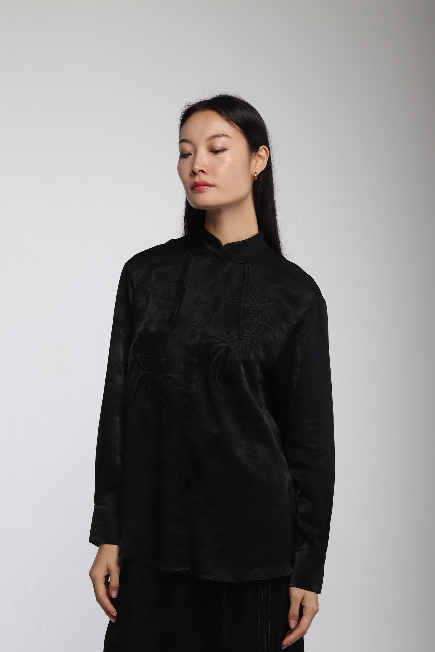 TSUBAKI BLOUSE BLACK