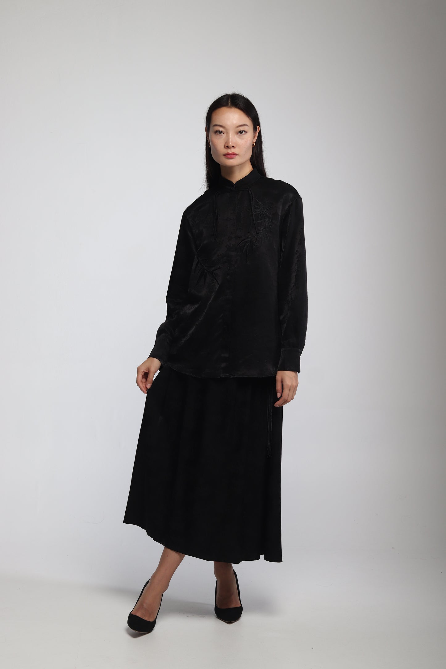 TSUBAKI BLOUSE BLACK