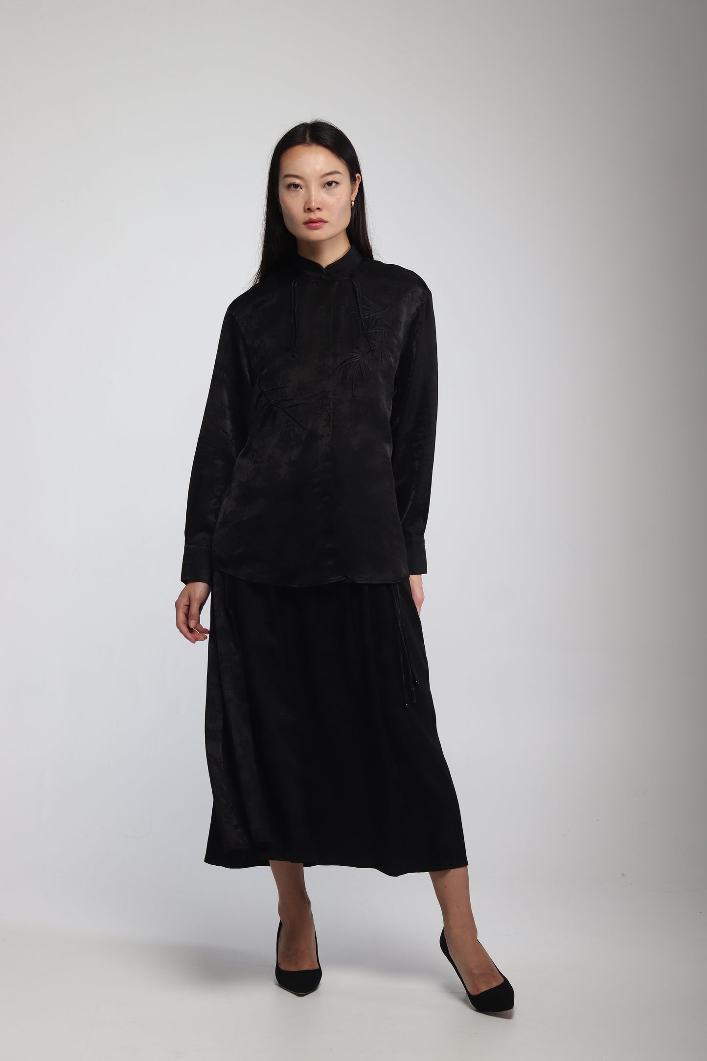 TSUBAKI BLOUSE BLACK