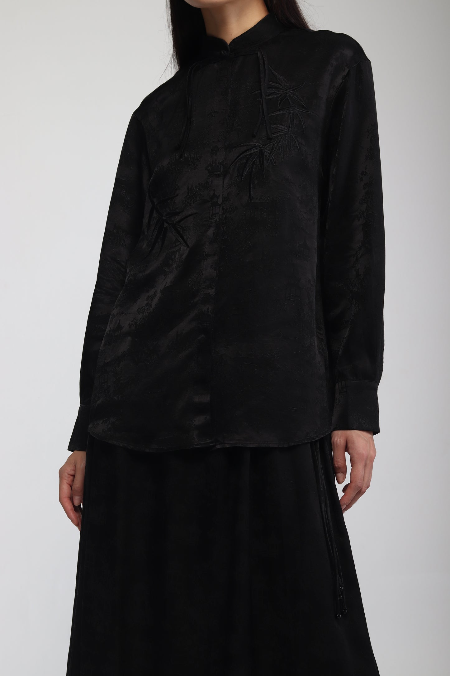 TSUBAKI BLOUSE BLACK