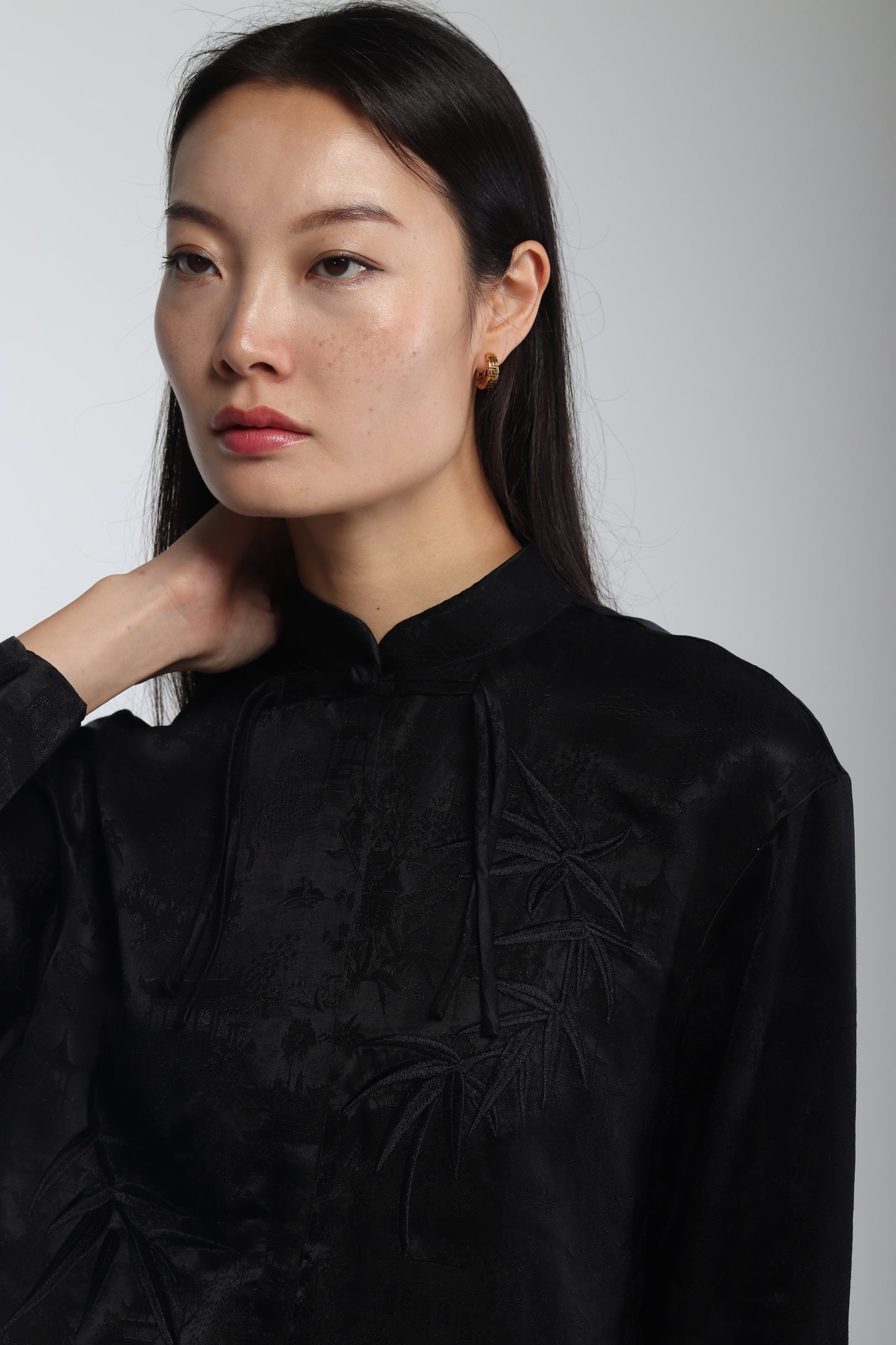 TSUBAKI BLOUSE BLACK