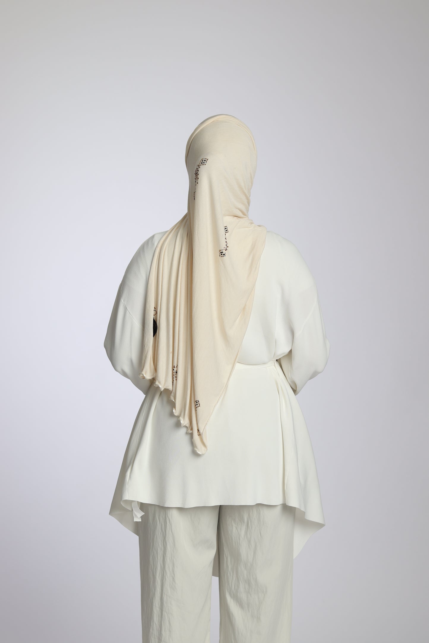 Gilet Enveloppant de Créateur - Blanc Neige