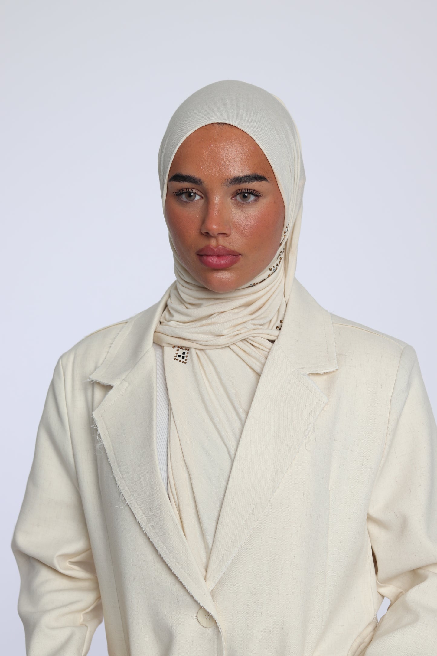 Blazer de Créateur en Lin Ivoire