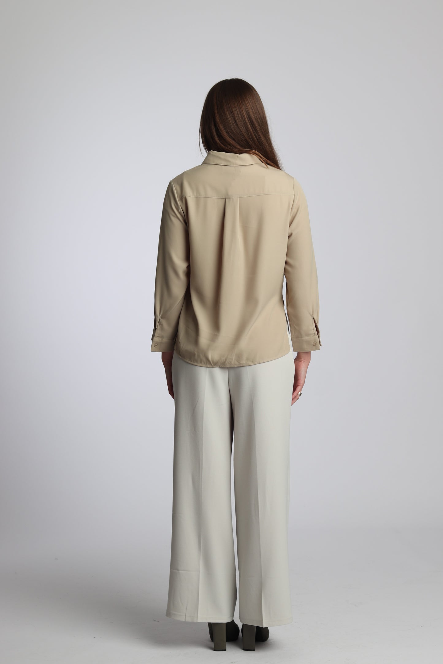 Pantalon BlancTressé Chic