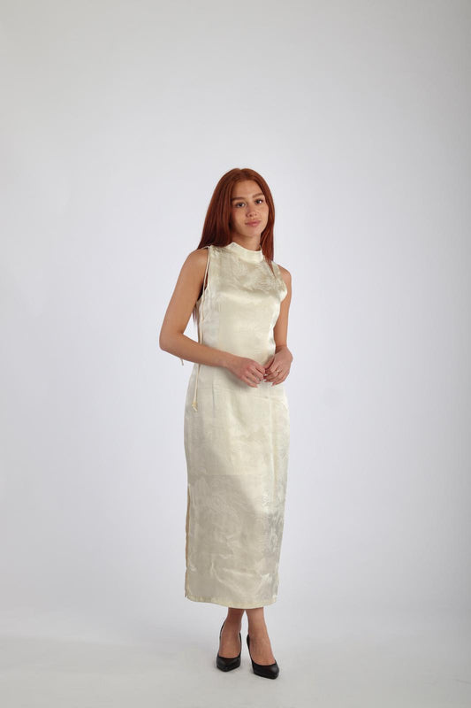 Robe japonaise blanche designer