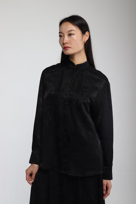 TSUBAKI BLOUSE BLACK